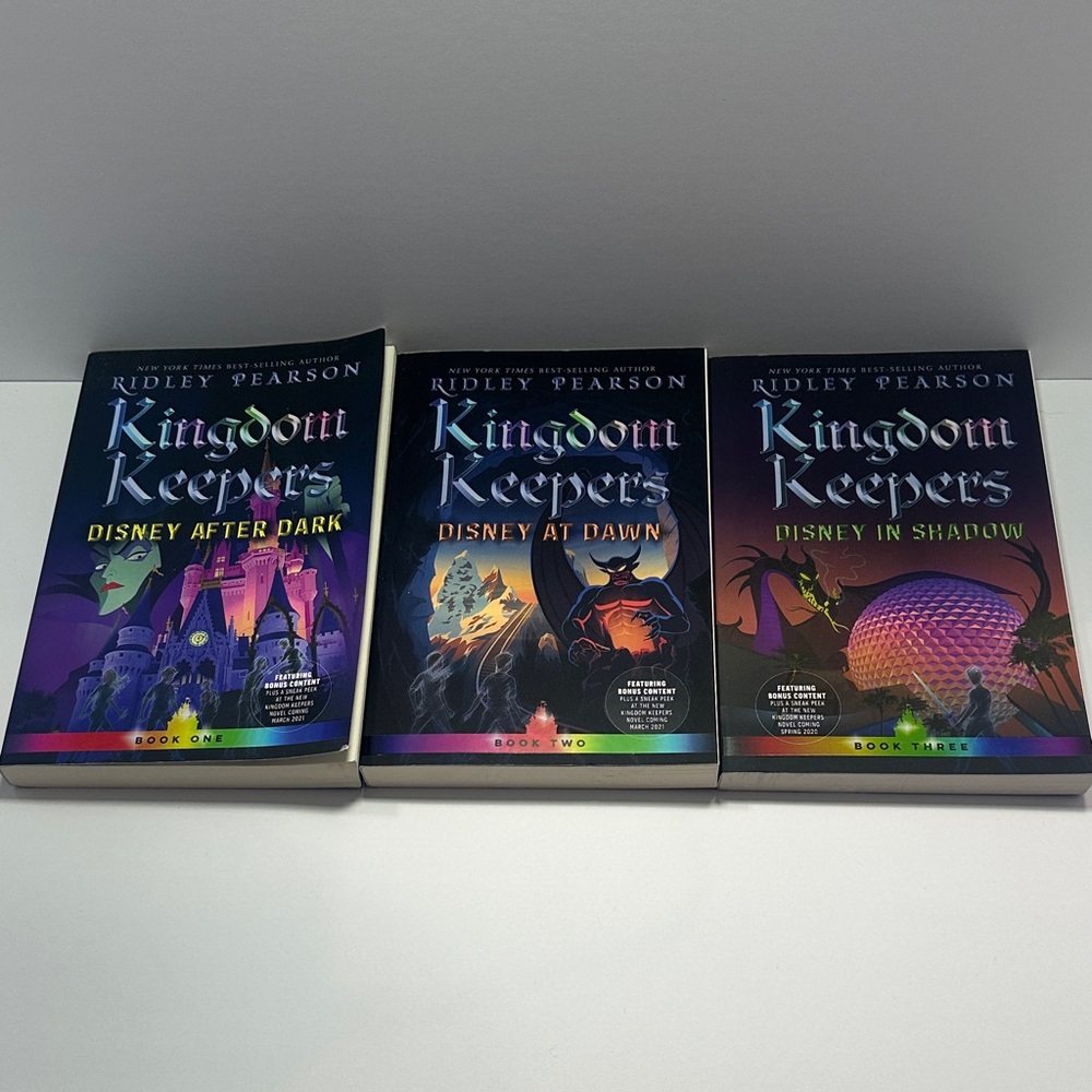 Disney Kingdom Keepers 3-Book Set - Purple and Black Covers
